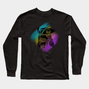 Our flag means death- Pirate skull on a rainbow background Long Sleeve T-Shirt